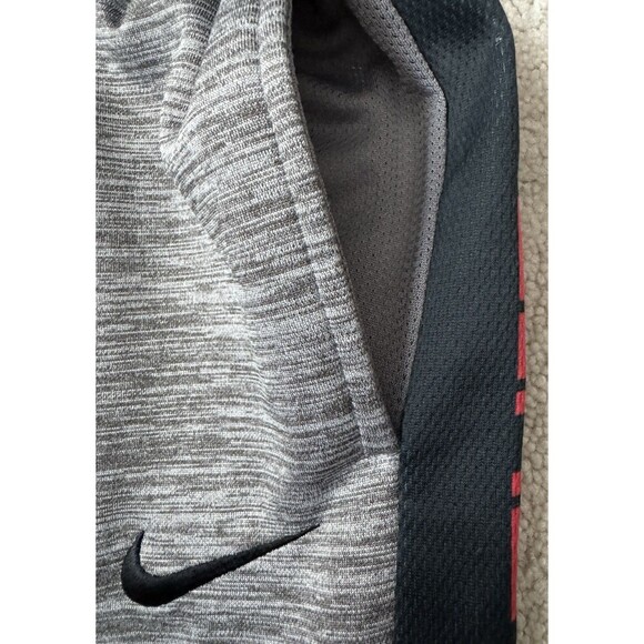 Nike YLG Boys Therma Elite Basketball Jogger Sweatpants Gray/Black/Red - Picture 4 of 8